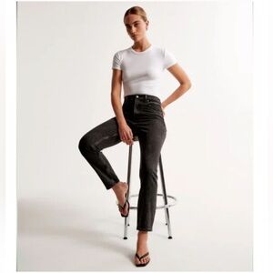 Abercrombie & Fitch Black High Rise Mom Jeans